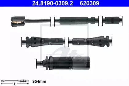 24.8190-0309.2 ATE Сигнализатор, износ тормозных колодок