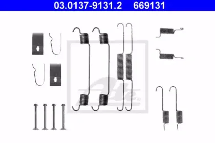 03.0137-9131.2 ATE Комплектующие, тормозная колодка