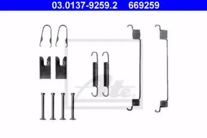 03.0137-9259.2 ATE Комплектующие, тормозная колодка