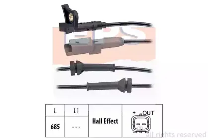 1.960.035 EPS Датчик, частота вращения колеса