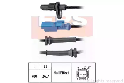 1.960.060 EPS Датчик, частота вращения колеса