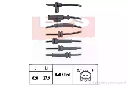 1.960.140 EPS Датчик, частота вращения колеса