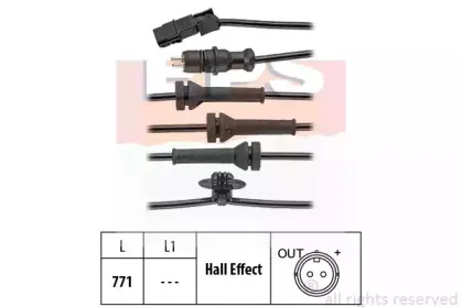 1.960.156 EPS Датчик, частота вращения колеса
