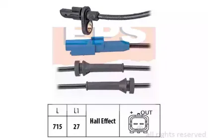 1.960.171 EPS Датчик, частота вращения колеса