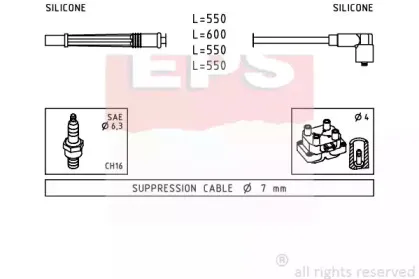 1.499.246 EPS Комплект проводов зажигания