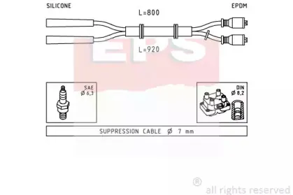 1.500.432 EPS Комплект проводов зажигания