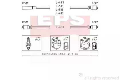 1.500.511 EPS Комплект проводов зажигания