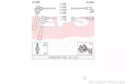 1.501.344 EPS Комплект проводов зажигания
