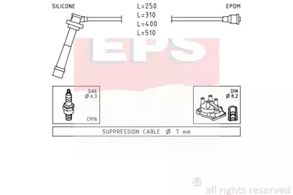 1.501.434 EPS Комплект проводов зажигания