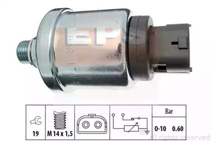 1.800.659 EPS Датчик, давление масла