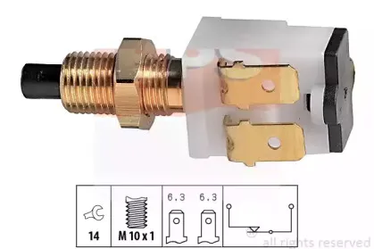 1.810.008 EPS Выключатель фонаря сигнала торможения