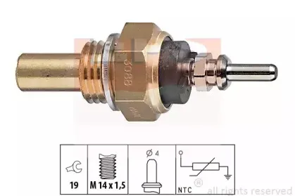 1.830.088 EPS Датчик, температура охлаждающей жидкости
