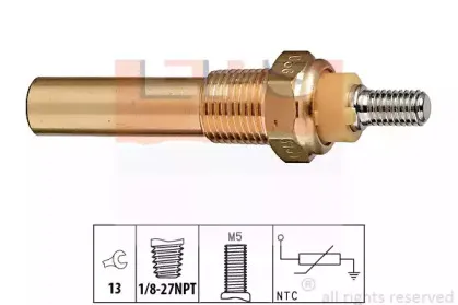 1.830.135 EPS Датчик, температура охлаждающей жидкости