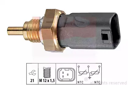 1.830.273 EPS Датчик, температура охлаждающей жидкости