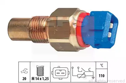 1.830.521 EPS Датчик, температура охлаждающей жидкости