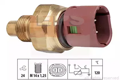 1.830.522 EPS Датчик, температура охлаждающей жидкости