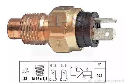 1.830.525 EPS Датчик, температура охлаждающей жидкости