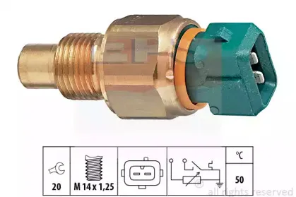 1.830.542 EPS Датчик, температура охлаждающей жидкости