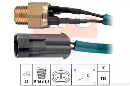 1.840.055 EPS термовыключатель, сигнальная лампа охлаждающей жидкости