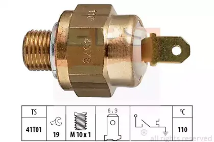1.840.078 EPS термовыключатель, сигнальная лампа охлаждающей жидкости