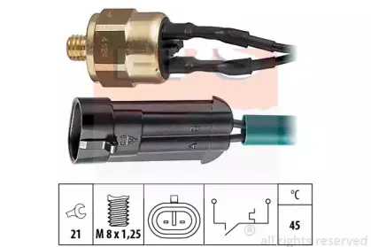 1.840.124 EPS термовыключатель, сигнальная лампа охлаждающей жидкости