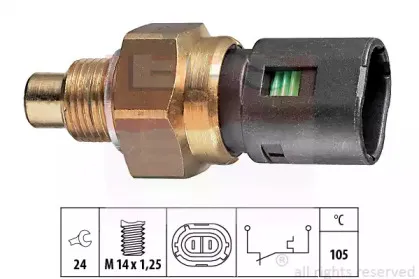 1.840.126 EPS термовыключатель, сигнальная лампа охлаждающей жидкости