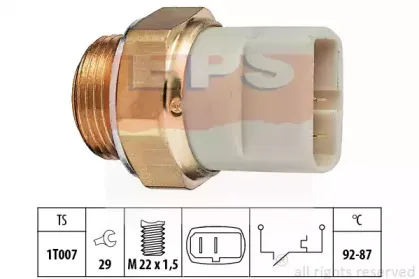 1.850.049 EPS Термовыключатель, вентилятор радиатора