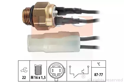 1850053 EPS Термовыключатель, вентилятор радиатора
