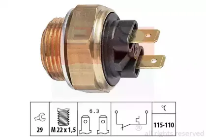 1.850.135 EPS Термовыключатель, вентилятор радиатора