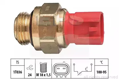 1.850.186 EPS Термовыключатель, вентилятор радиатора