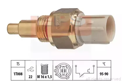 1.850.213 EPS Термовыключатель, вентилятор радиатора