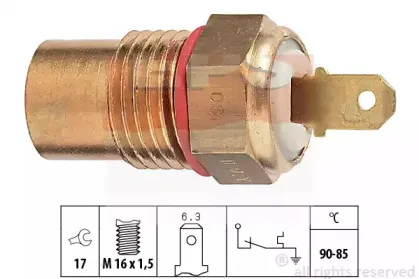 1.850.258 EPS Термовыключатель, вентилятор радиатора
