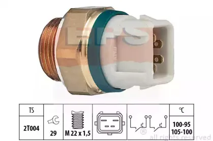 1.850.638 EPS Термовыключатель, вентилятор радиатора