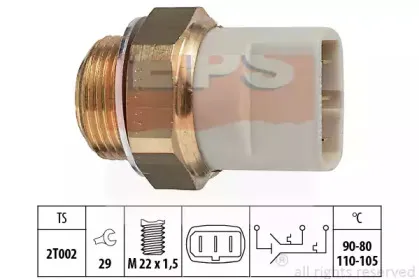 1.850.640 EPS Термовыключатель, вентилятор радиатора