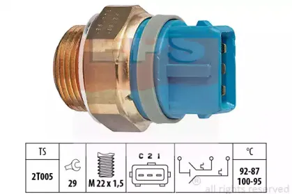 1.850.687 EPS Термовыключатель, вентилятор радиатора