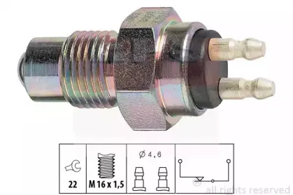 1.860.008 EPS Выключатель, фара заднего хода