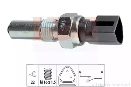 1.860.107 EPS Выключатель, фара заднего хода