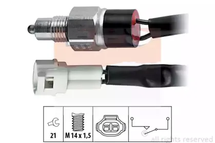 1.860.119 EPS Выключатель, фара заднего хода