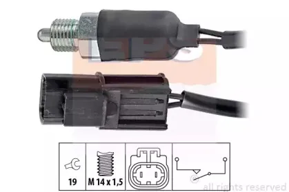 1.860.209 EPS Выключатель, фара заднего хода