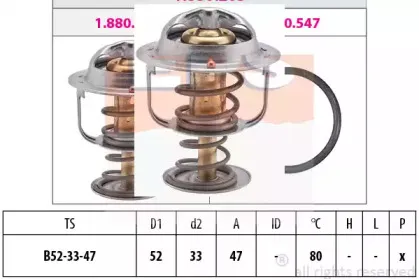 1.880.205S EPS Термостат, охлаждающая жидкость