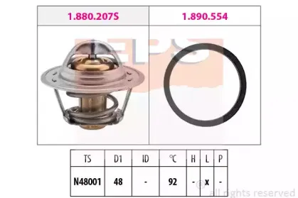 1.880.207 EPS Термостат, охлаждающая жидкость