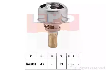 1.880.246 EPS Термостат, охлаждающая жидкость