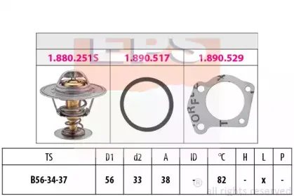 1.880.251 EPS Термостат, охлаждающая жидкость