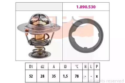 1.880.267 EPS Термостат, охлаждающая жидкость