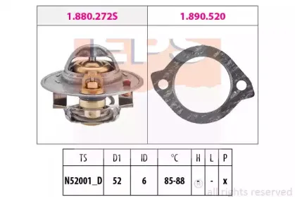 1.880.272 EPS Термостат, охлаждающая жидкость