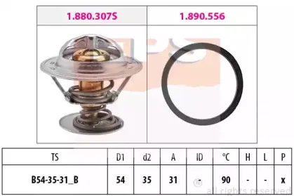 1.880.307 EPS Термостат, охлаждающая жидкость