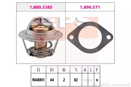 1.880.338 EPS Термостат, охлаждающая жидкость