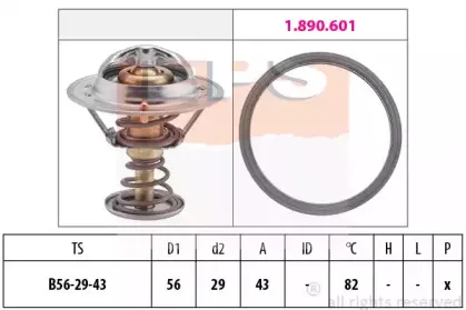 1.880.339 EPS Термостат, охлаждающая жидкость