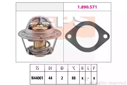 1.880.369 EPS Термостат, охлаждающая жидкость