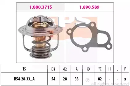 1.880.372 EPS Термостат, охлаждающая жидкость